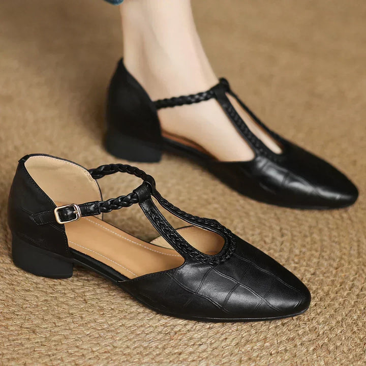 Katharina | Braided T-Strap Dress Shoes