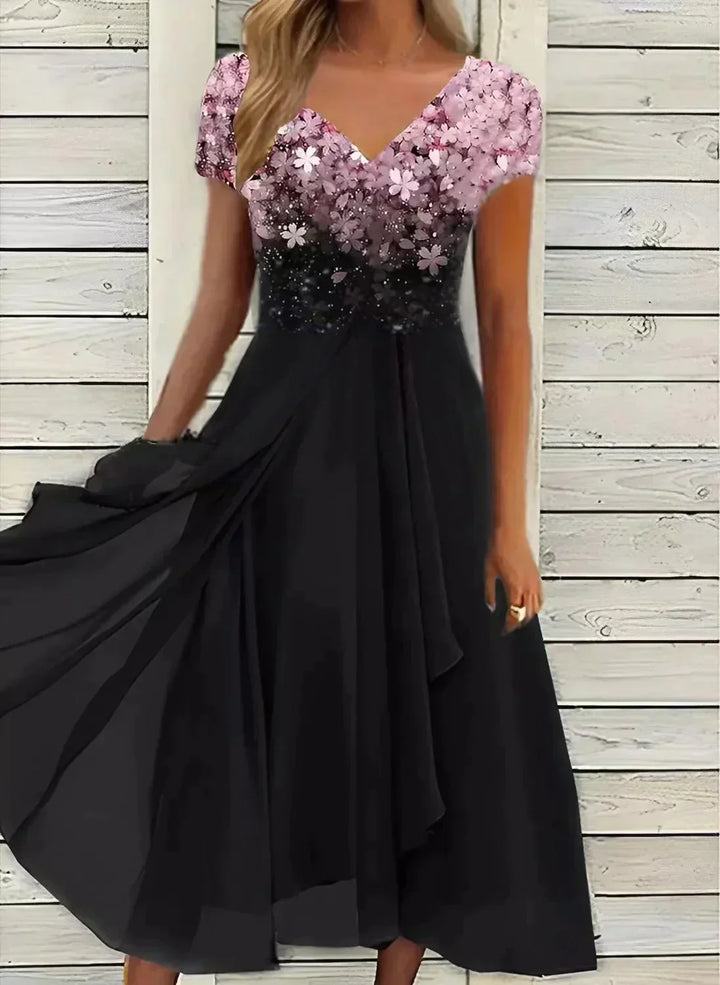 MARIA | ELEGANT TUMMY-COVERAGE CHIC DRESS