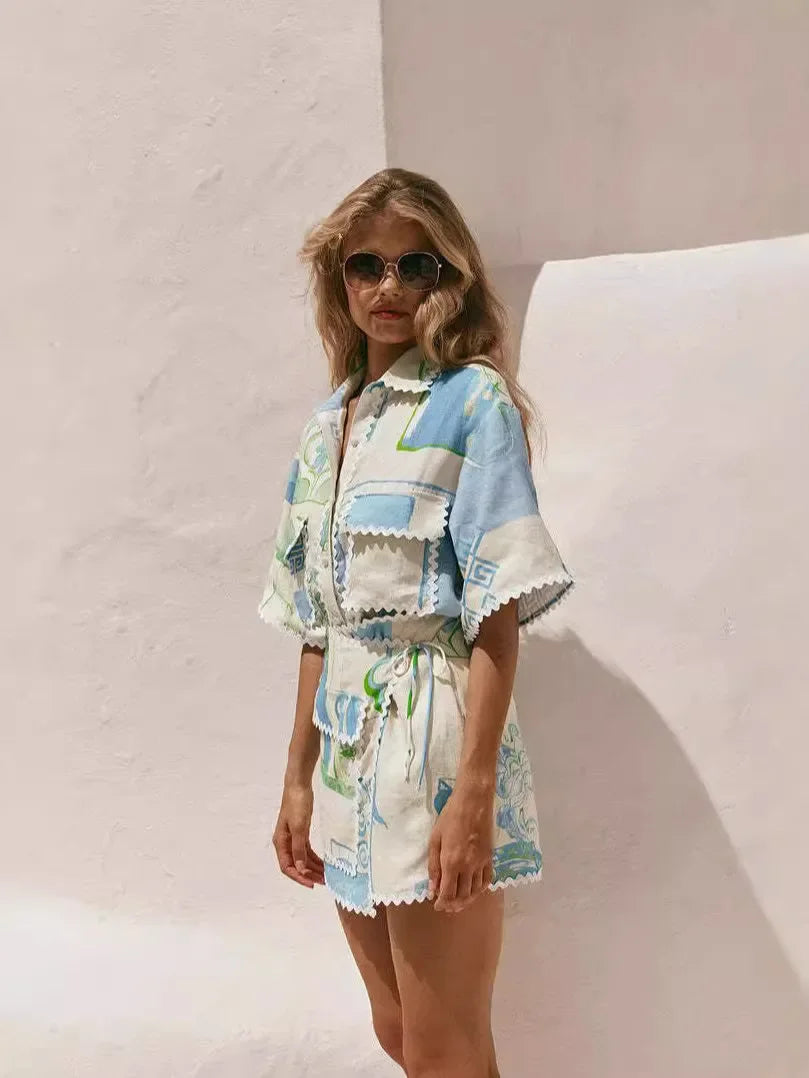 Solene - Chic Patchwork Set