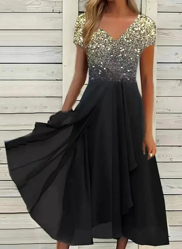 MARIA | ELEGANT TUMMY-COVERAGE CHIC DRESS