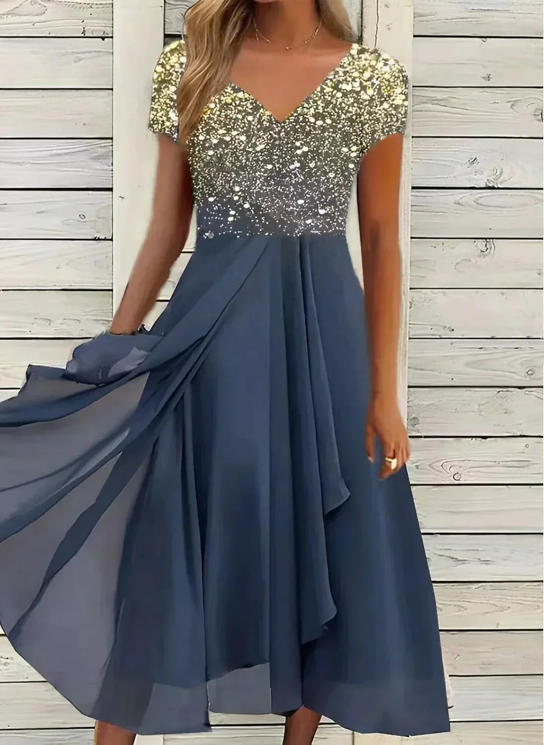 MARIA | ELEGANT TUMMY-COVERAGE CHIC DRESS