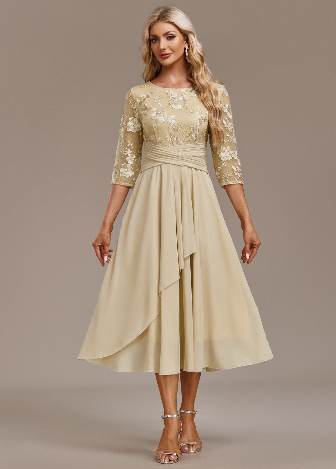 Elowen | Tummy Concealing Luxe Midi Dress