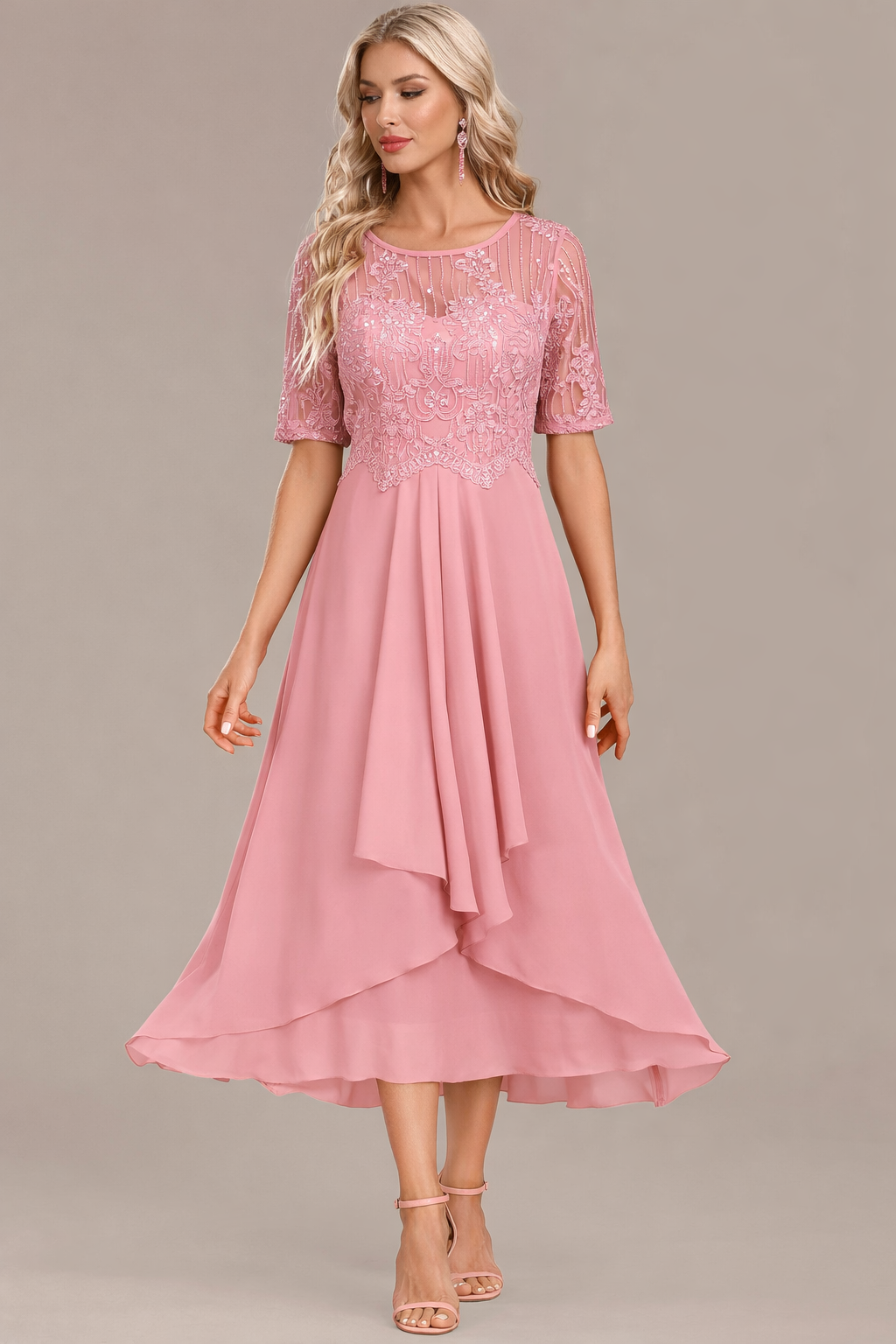Elowen | Tummy Concealing Luxe Midi Dress