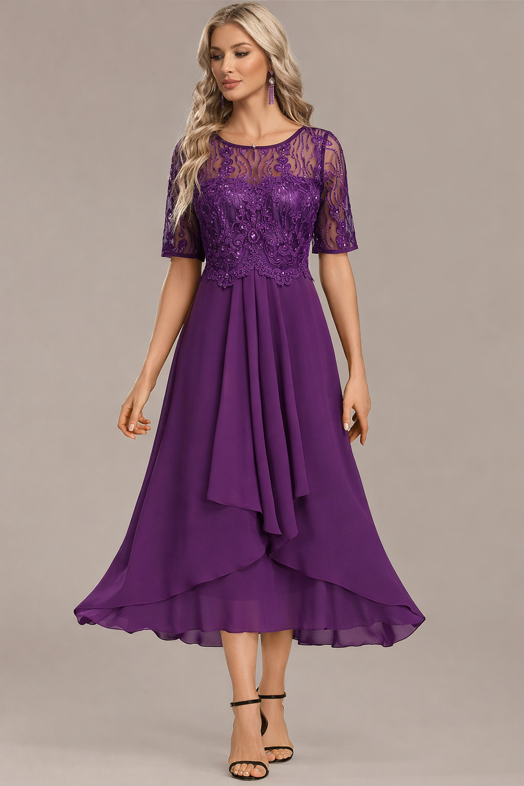 Elowen | Tummy Concealing Luxe Midi Dress