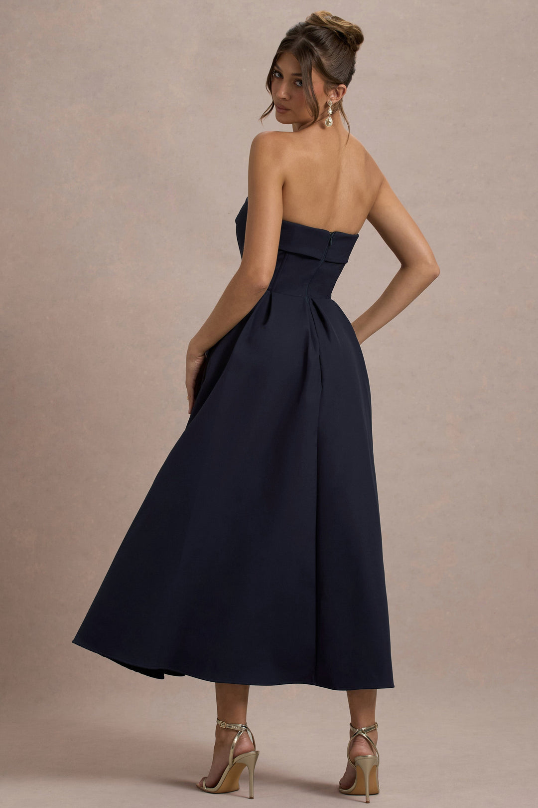 ANNE | Stylish Off-Shoulder Midi Dress