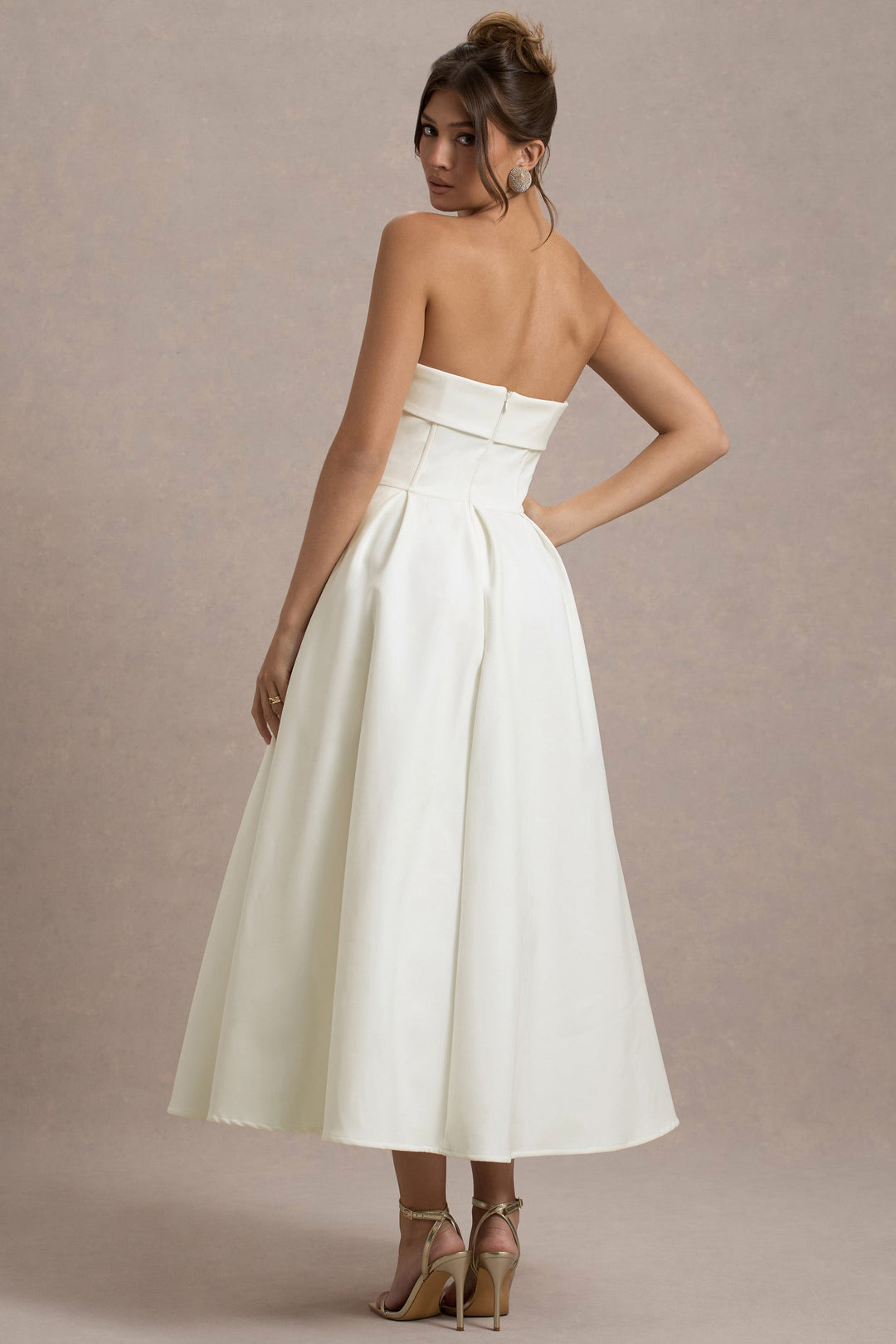 ANNE | Stylish Off-Shoulder Midi Dress