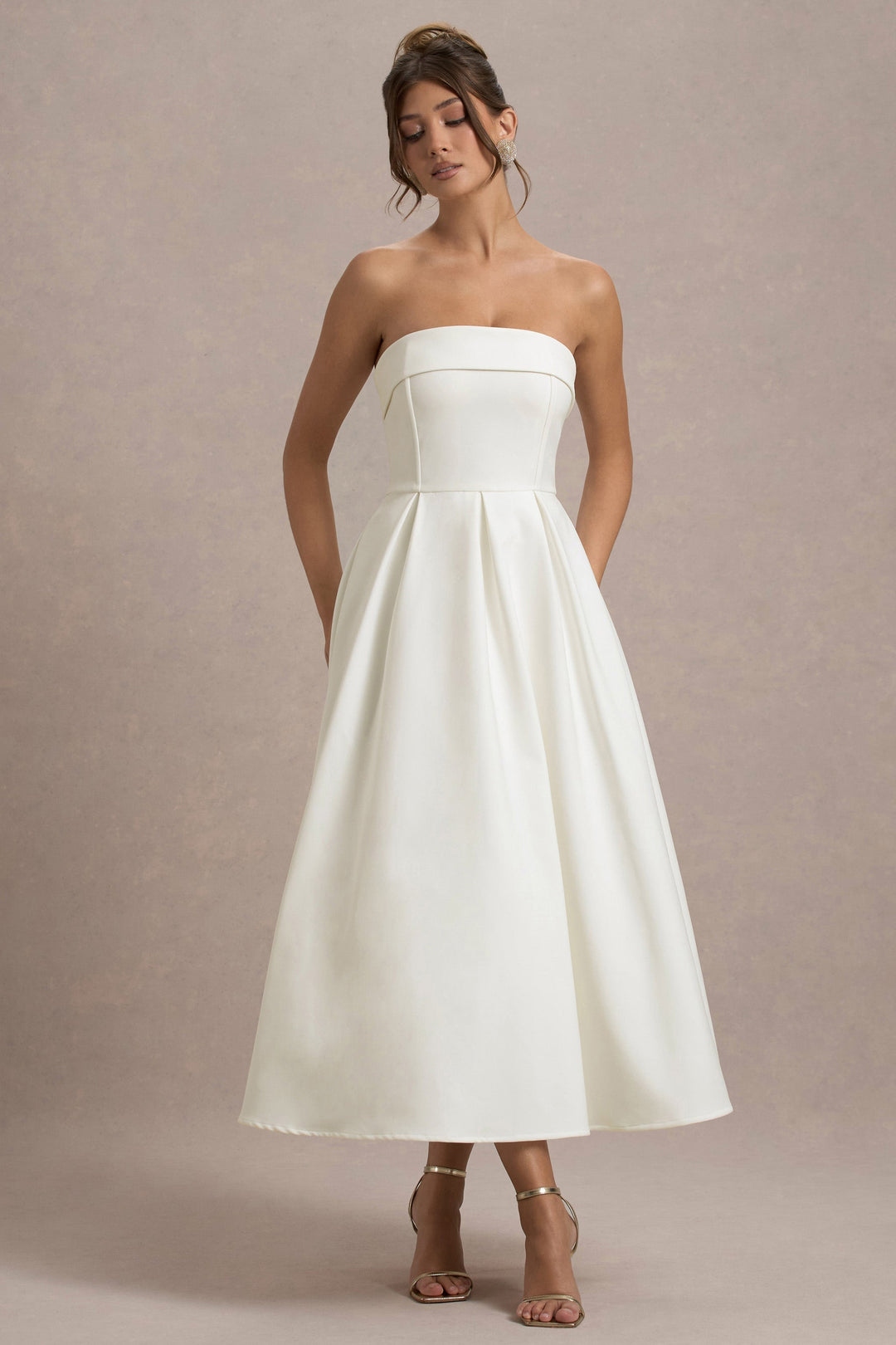 ANNE | Stylish Off-Shoulder Midi Dress