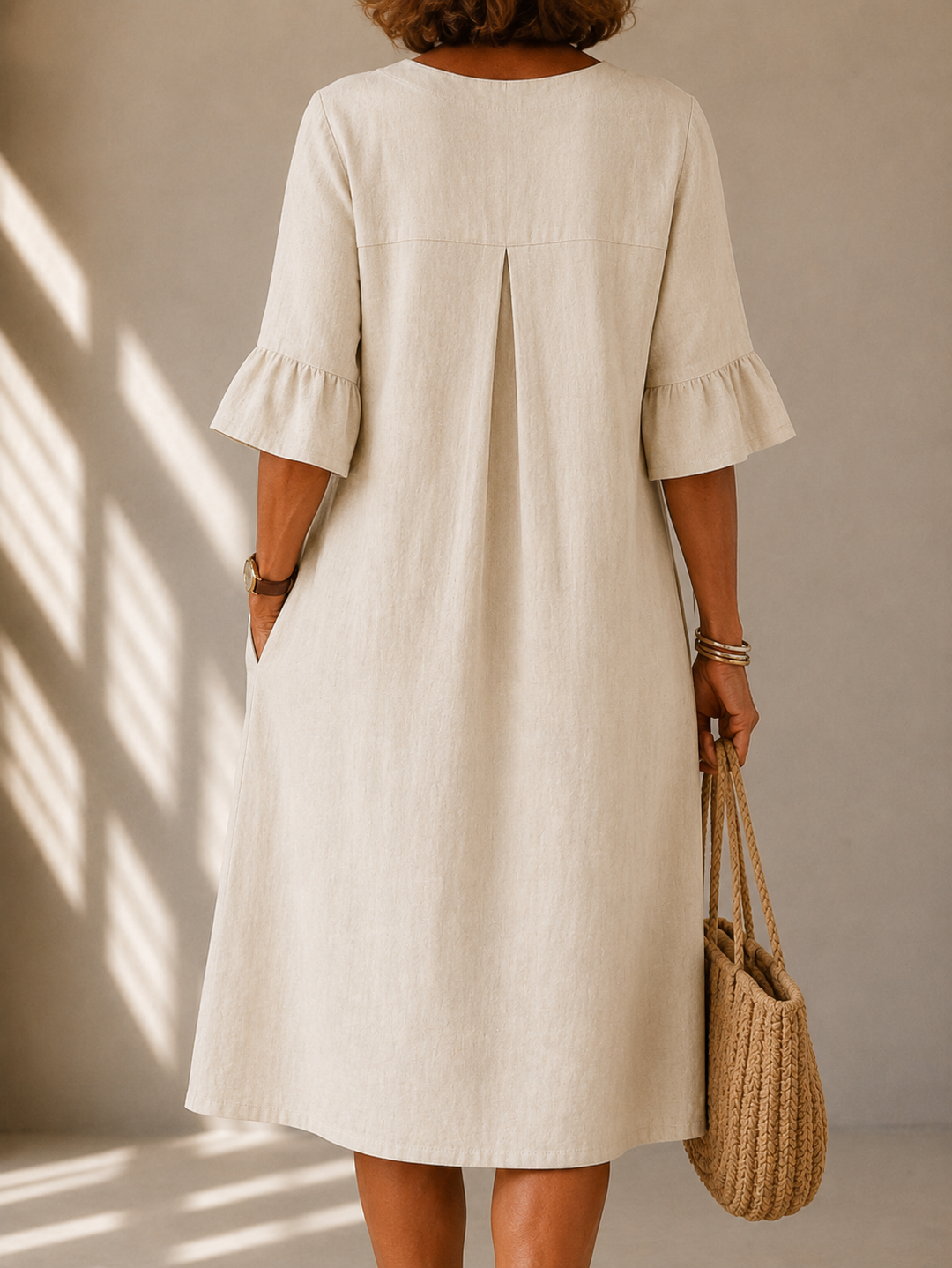 Charlotte Button-Down Pleated Dress