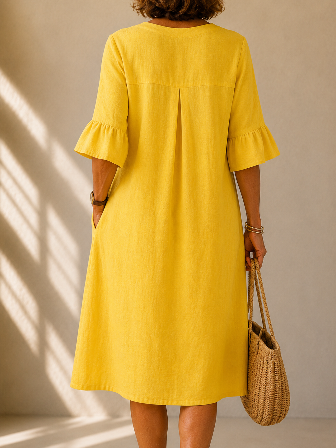 Aveline Loose Button-Down Dress