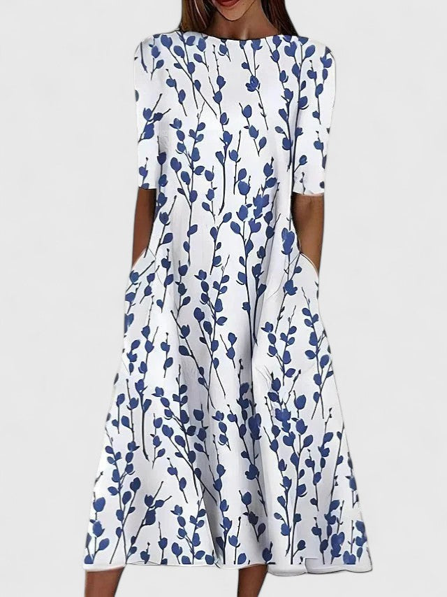 Karelieth | Luxe Midi Dress with Tummy Coverage