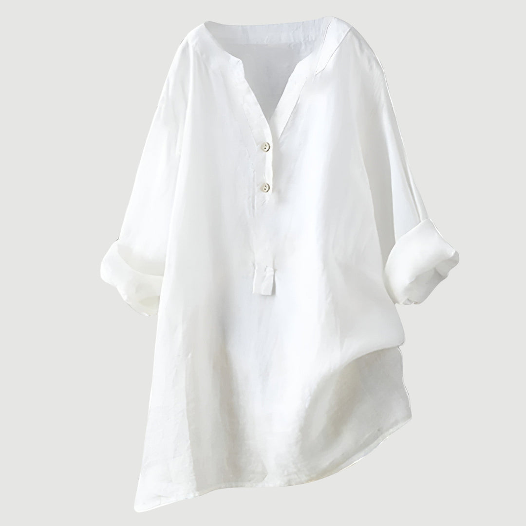 Cornwall | Tummy-Concealing Button-Down Shirt