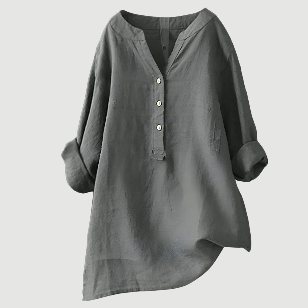Cornwall | Tummy-Concealing Button-Down Shirt
