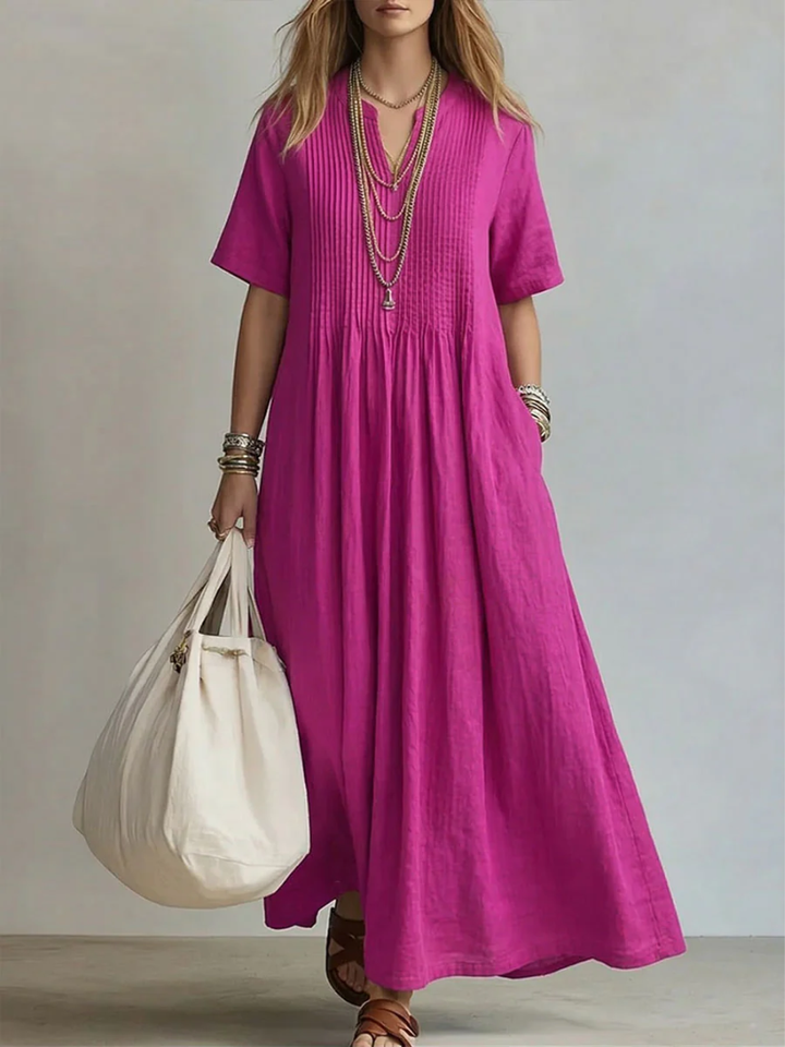 Betsaida | Flattering Tummy-Covering Maxi Dress