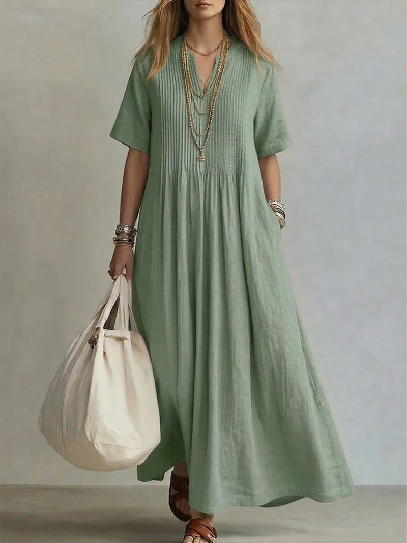 Betsaida | Flattering Tummy-Covering Maxi Dress