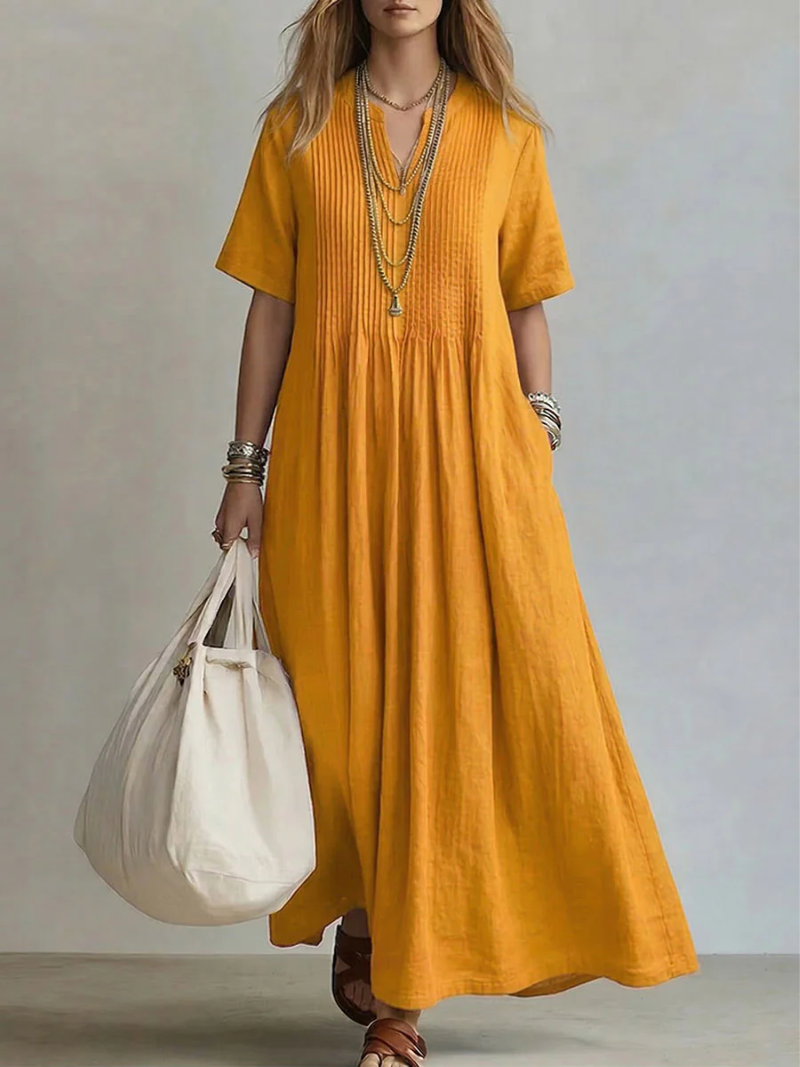Betsaida | Flattering Tummy-Covering Maxi Dress