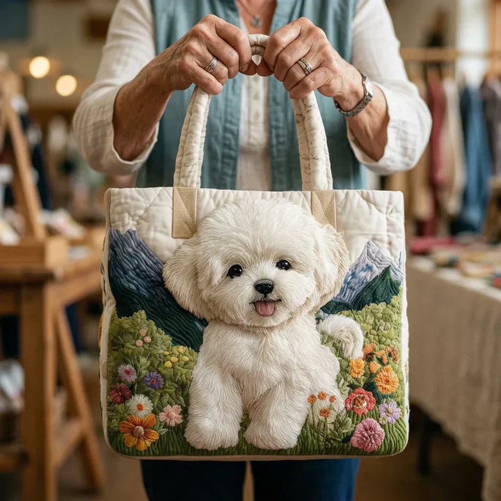 Handcrafted Quilted Bag - Enchanted Dog
