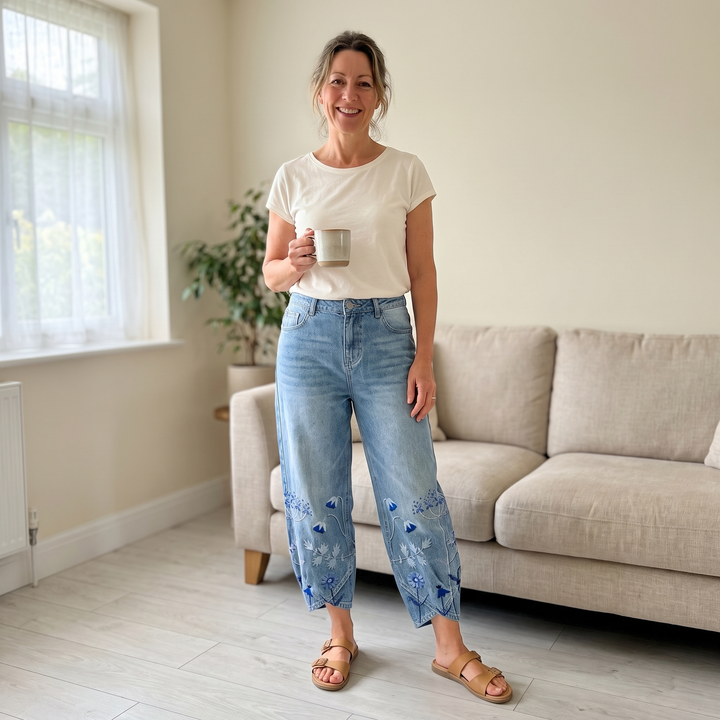Mirabelle Denim Comfort Trousers