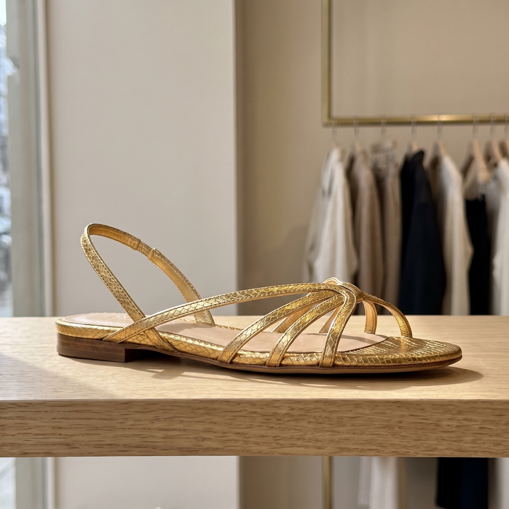 Sandra - Golden Summer Elegance Sandals