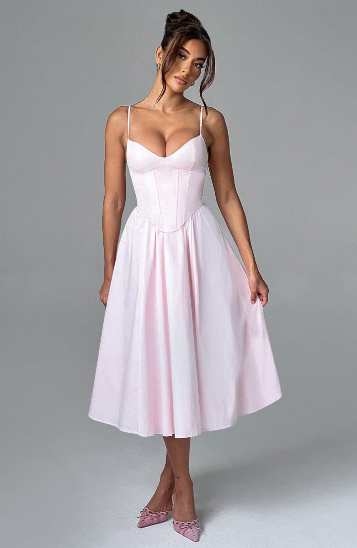 MAILEEN | Elegant Corset Style Midi Dress