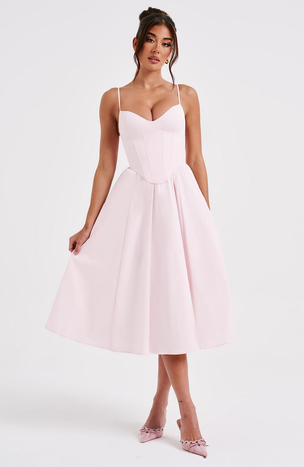 MAILEEN | Elegant Corset Style Midi Dress