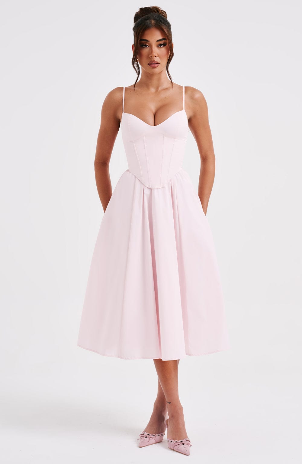 MAILEEN | Elegant Corset Style Midi Dress