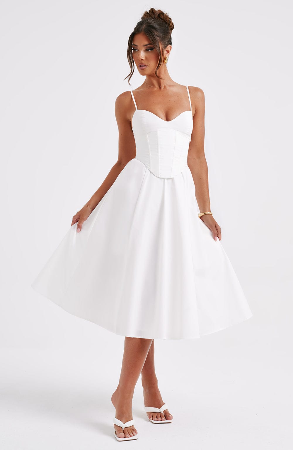 MAILEEN | Elegant Corset Style Midi Dress