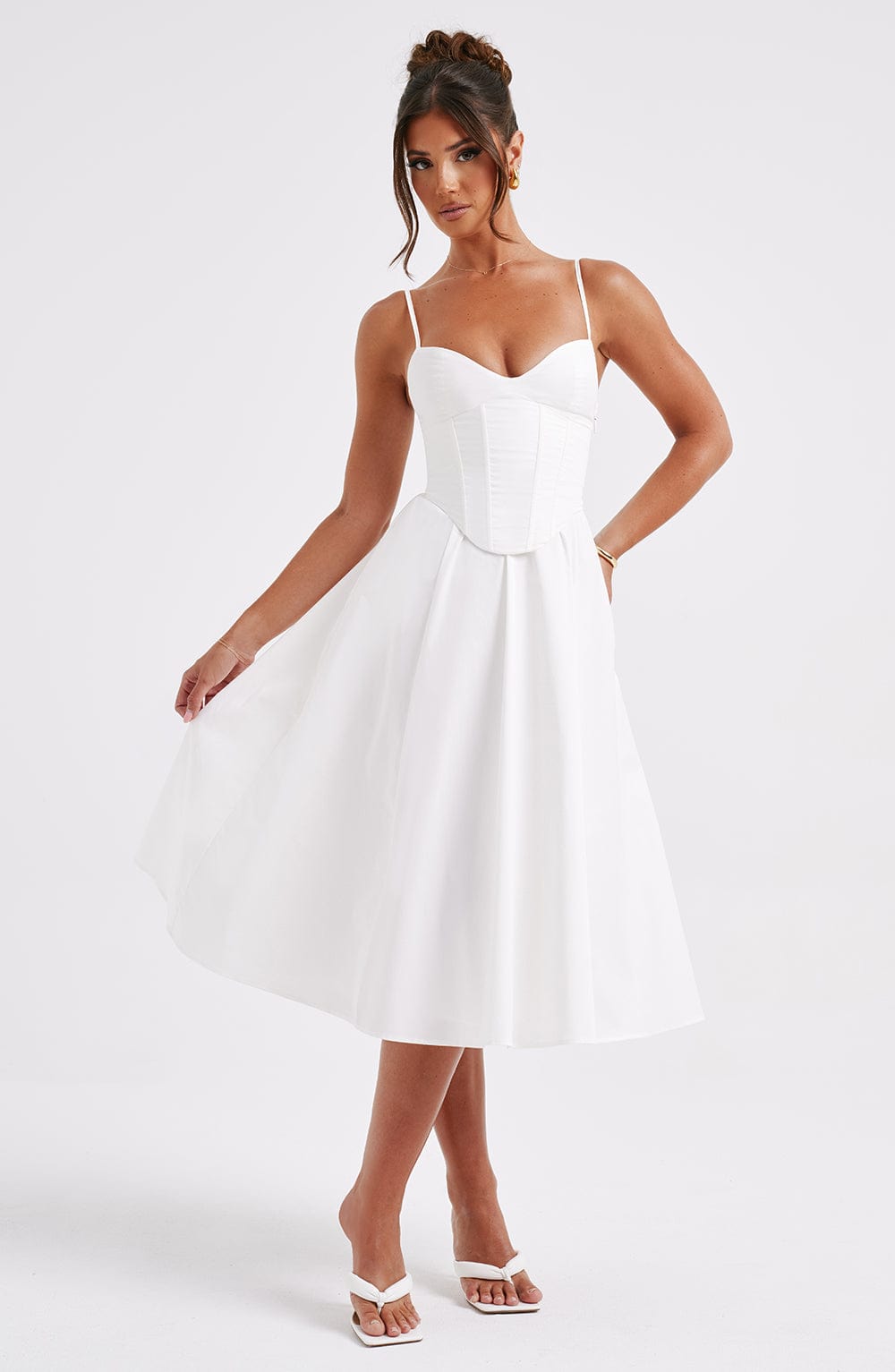 MAILEEN | Elegant Corset Style Midi Dress