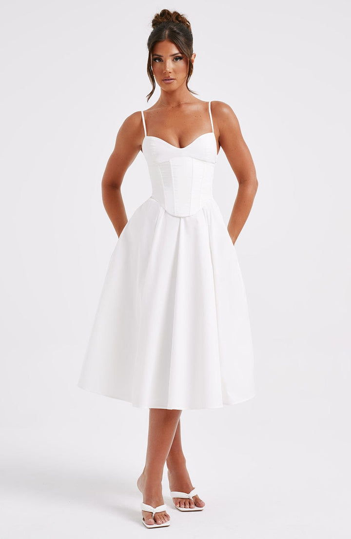 MAILEEN | Elegant Corset Style Midi Dress