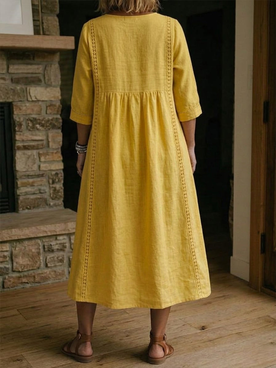Aurelia Relaxed Lace Midi Dress