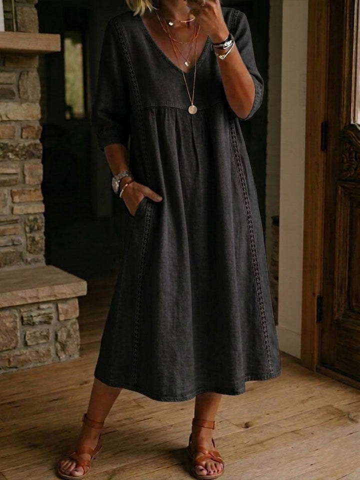 Aurelia Relaxed Lace Midi Dress