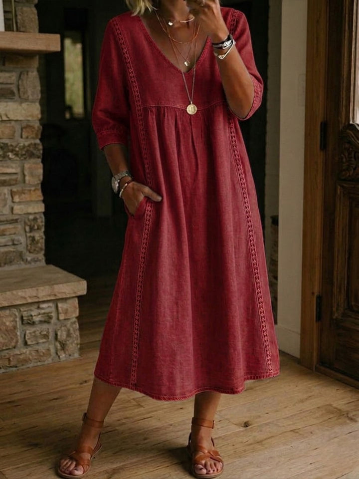 Aurelia Relaxed Lace Midi Dress