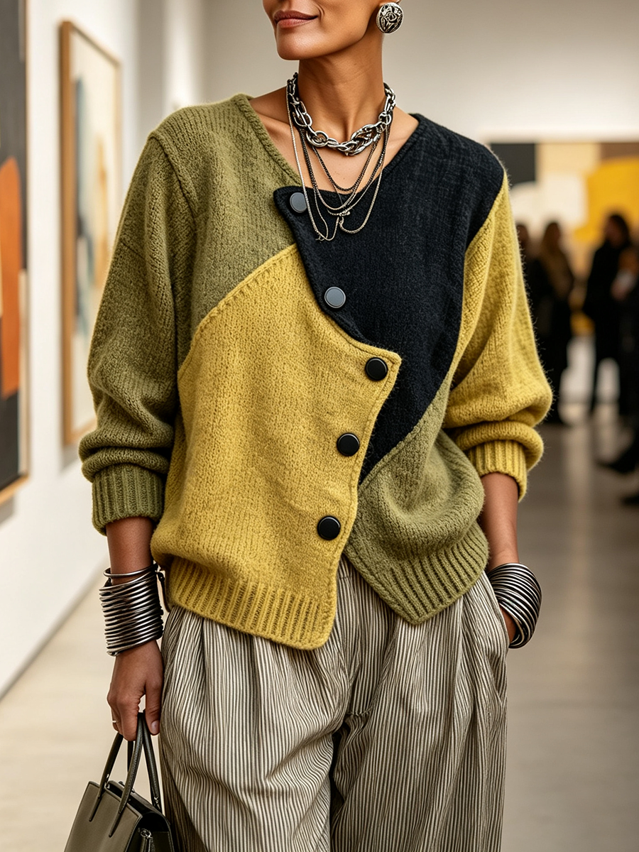 Weston™ Colour-Block Knit Sweater