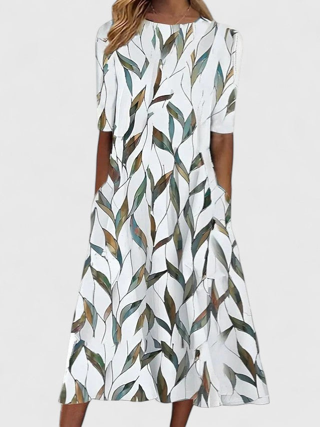 Karelieth | Luxe Midi Dress with Tummy Coverage