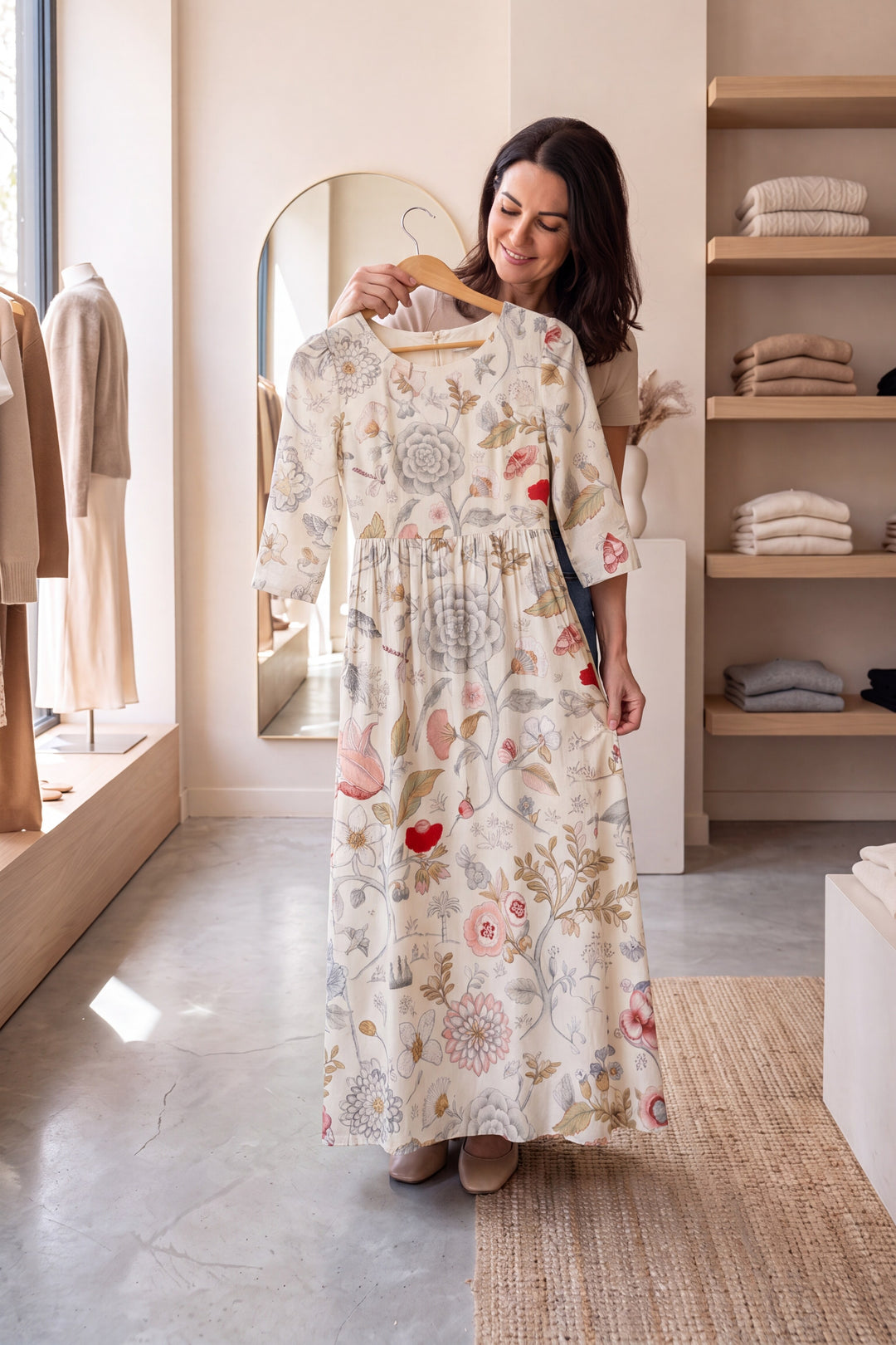 Alona Floral Printed Casual Dress