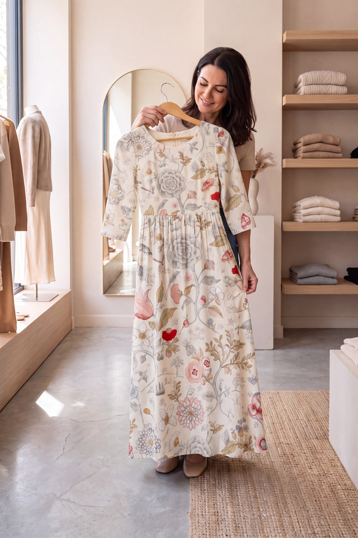 Alona Floral Printed Casual Dress