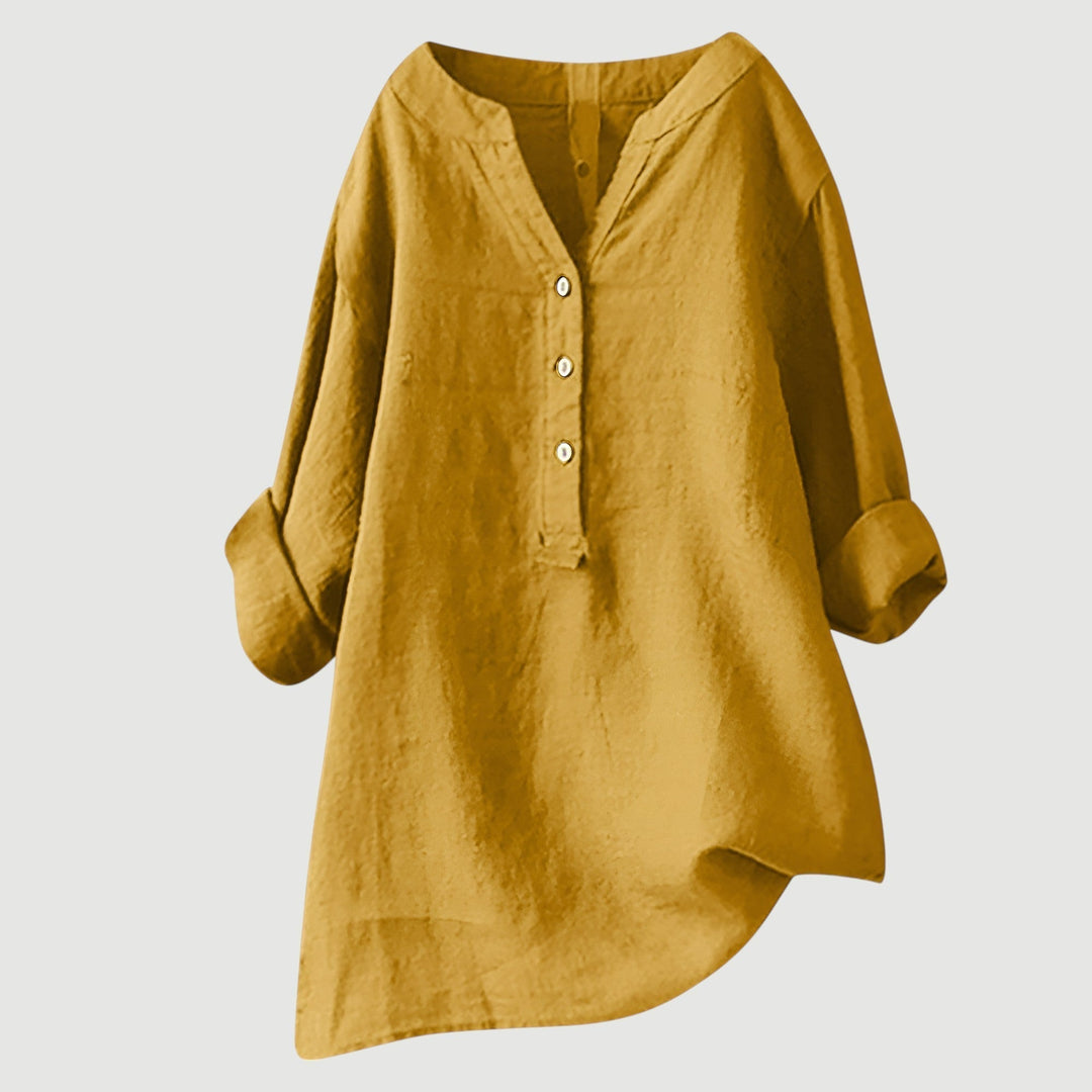 Cornwall | Tummy-Concealing Button-Down Shirt
