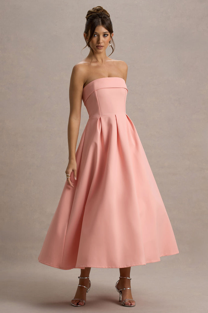 ANNE | Stylish Off-Shoulder Midi Dress