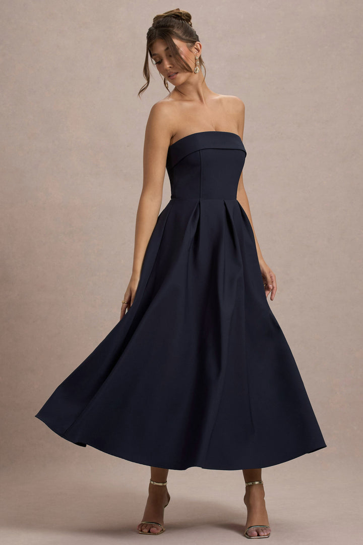 ANNE | Stylish Off-Shoulder Midi Dress
