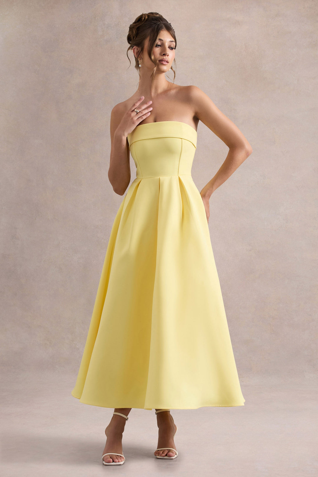ANNE | Stylish Off-Shoulder Midi Dress