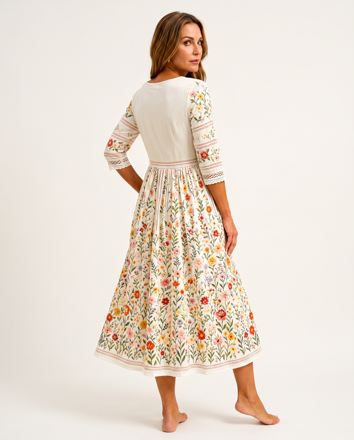 Wildflower Tummy Covering Midi Dress