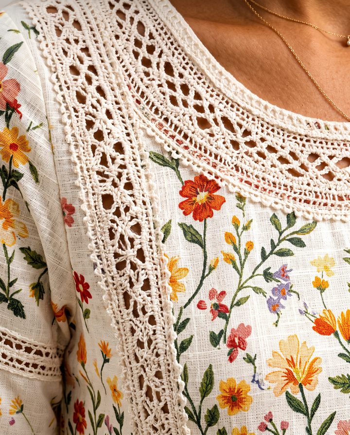 Wildflower Tummy Covering Midi Dress