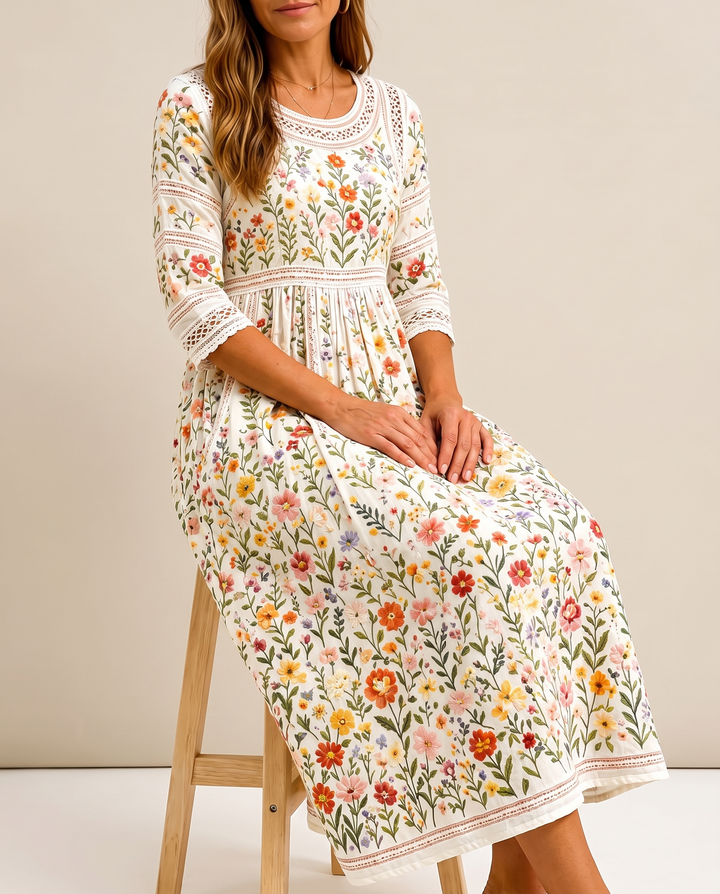 Wildflower Tummy Covering Midi Dress