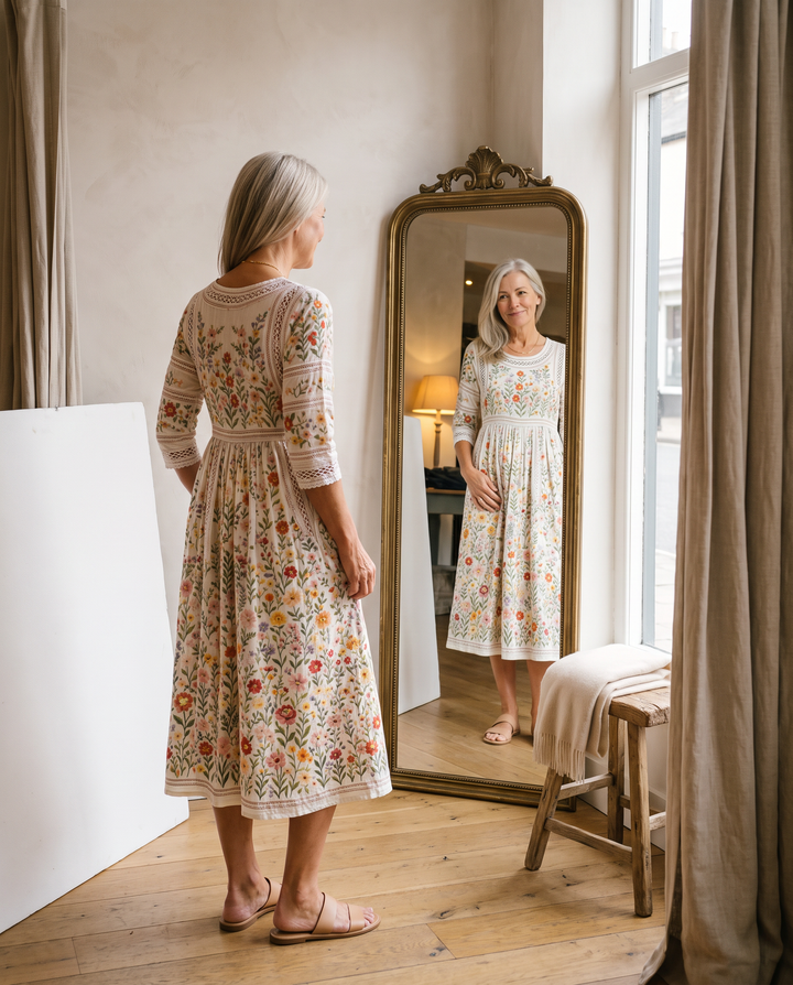 Wildflower Tummy Covering Midi Dress