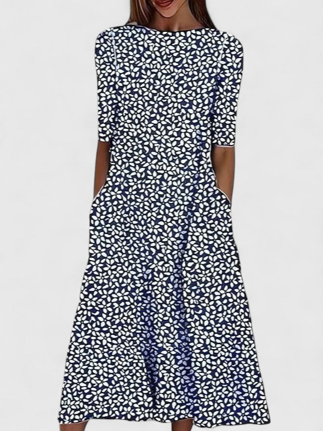 Karelieth | Luxe Midi Dress with Tummy Coverage